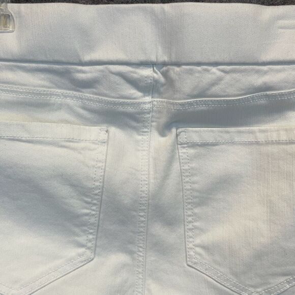 LIVERPOOL Jeans Women's Size 12 Bright White Capri Pull-On Rolled Cuff Pants EUC - Picture 13 of 16